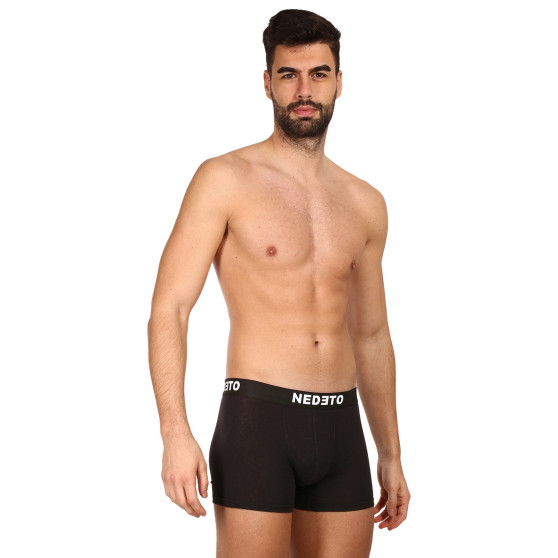 7PACK boxer da uomo Nedeto nero (7NDTB001-brand)