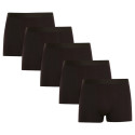 5PACK boxer da uomo Nedeto nero (5NDTB001)