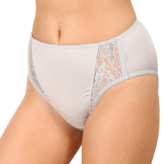 Mutandine da donna Gina grigio con pizzo (10120)