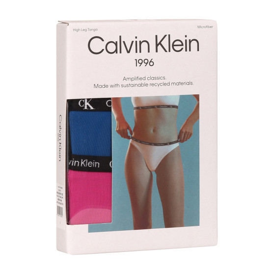 2PACK Mutandine brasiliane da donna Calvin Klein multicolore (QD5037E-C0Z)