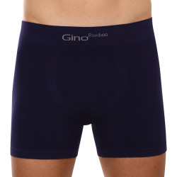 Boxer da uomo Gino senza cuciture in bambù blu (54004)