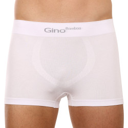 Boxer da uomo Gino senza cuciture in bambù bianco (53004)