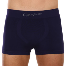 Boxer da uomo Gino senza cuciture in bambù blu (53004)