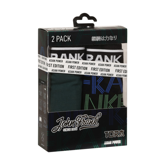 2PACK boxer uomo John Frank multicolore (JF2BTORA01)