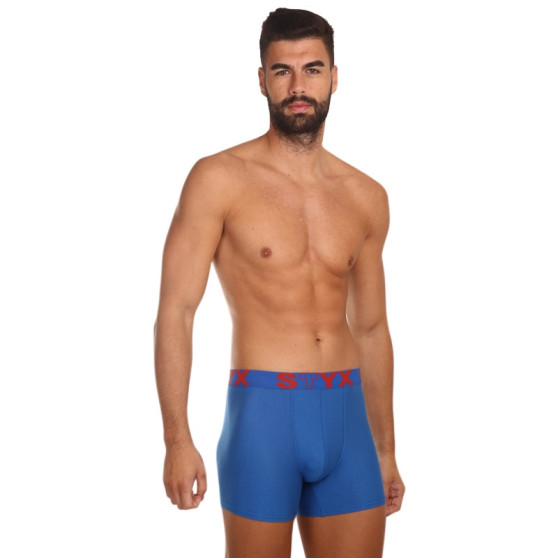 3PACK boxer uomo Styx lungo sportivo elastico multicolore (3U96789)