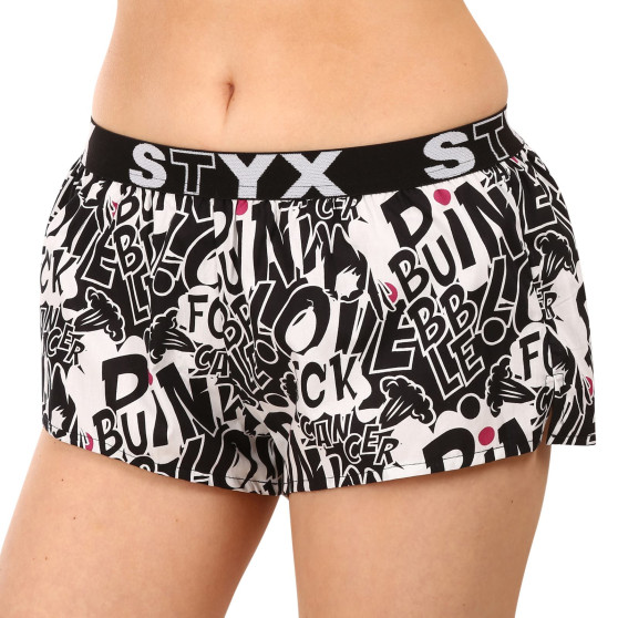 Boxer da donna Styx art sport gomma Pink Bubble (T1059)