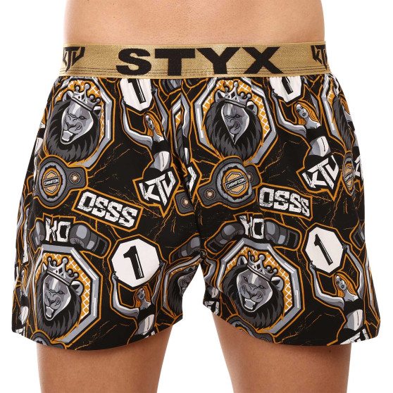 Boxer da uomo Styx art / KTV sport gomma - gomma oro (BTZ1655)