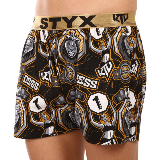 Boxer da uomo Styx art / KTV sport gomma - gomma oro (BTZ1655)