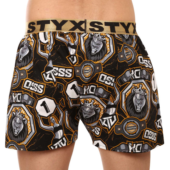 Boxer da uomo Styx art / KTV sport gomma - gomma oro (BTZ1655)