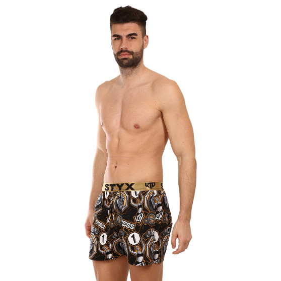 Boxer da uomo Styx art / KTV sport gomma - gomma oro (BTZ1655)