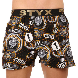 Boxer da uomo Styx art / KTV sport gomma - gomma nera (BTC1655)