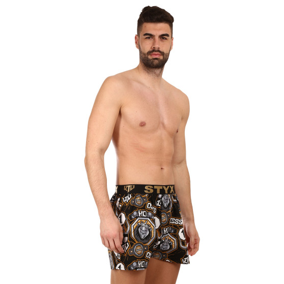 Boxer da uomo Styx art / KTV sport gomma - gomma nera (BTC1655)