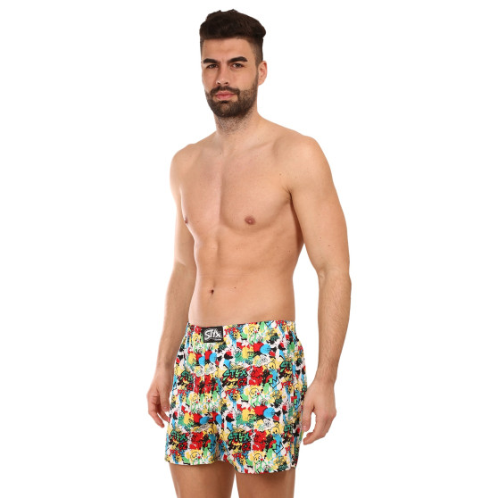 Boxer da uomo Styx premium art classic rubber emoji (AP954)