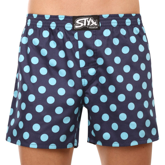 Boxer da uomo Styx premium art classic rubber polka dots (AP1053)