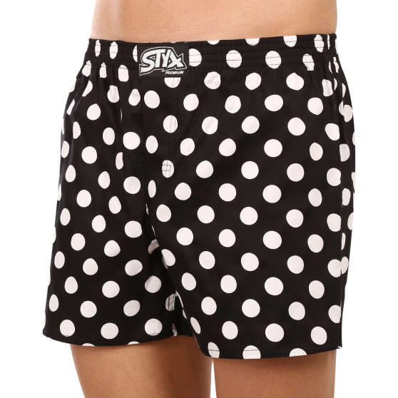 Boxer da uomo Styx premium art classic rubber polka dots (AP1055)