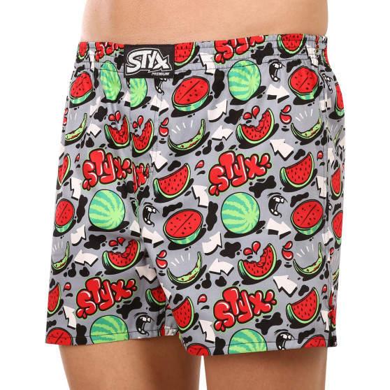 Boxer da uomo Styx premium art classic rubber melons (AP1459)