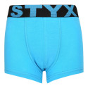 Boxer per bambini Styx elastico sportivo blu chiaro (GJ1169)