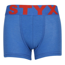 Boxer per bambini Styx elastico sportivo blu (GJ967)