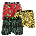 3PACK Boxer da uomo Styx art sport gomma multicolore (3B11290)