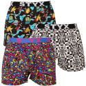 3PACK Boxer da uomo Styx art sport gomma multicolore (3B14051)