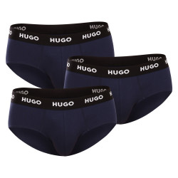 3PACK slip uomo HUGO blu scuro (50469763 410)