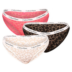 3PACK mutandine donna Calvin Klein multicolore (QD3926E-BP3)