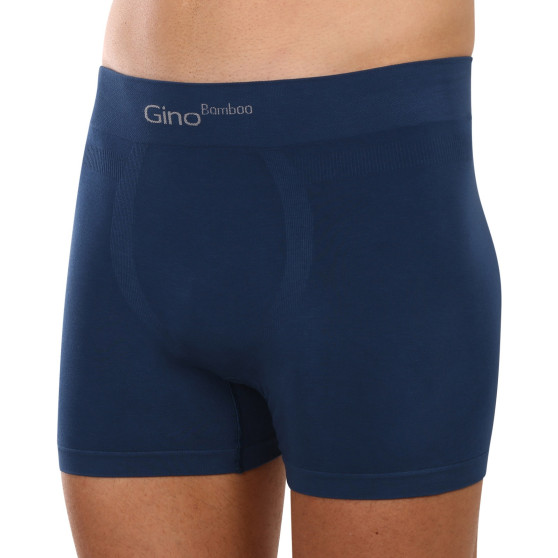 3PACK boxer uomo Gino senza cuciture in bambù petrol (54004)