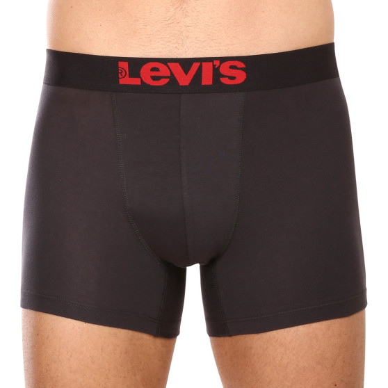 2PACK boxer da uomo Levis nero (905011001 786)