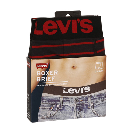 2PACK boxer da uomo Levis nero (905011001 786)