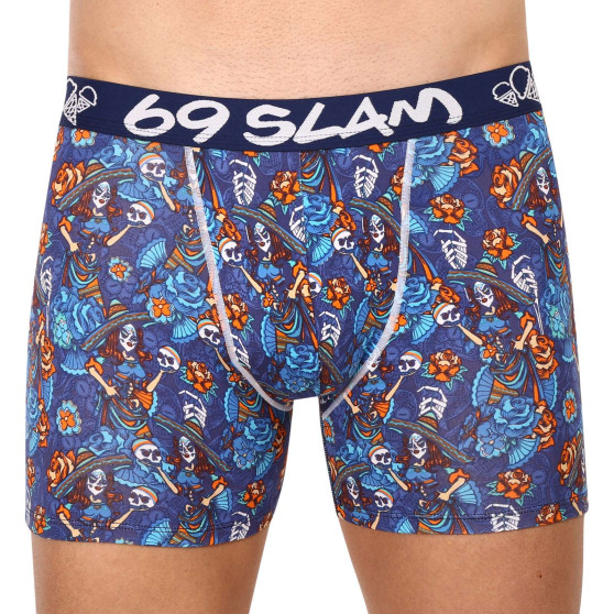 Boxer da uomo 69SLAM fit bambù dia de los muertos colton (MPBDDM-BB)