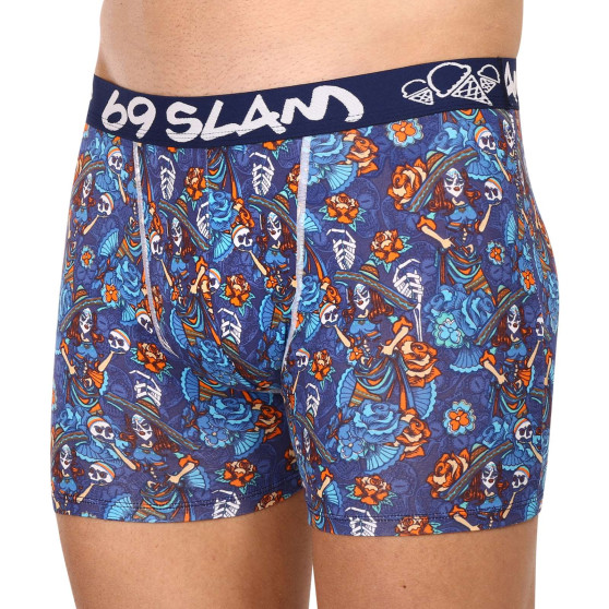 Boxer da uomo 69SLAM fit bambù dia de los muertos colton (MPBDDM-BB)