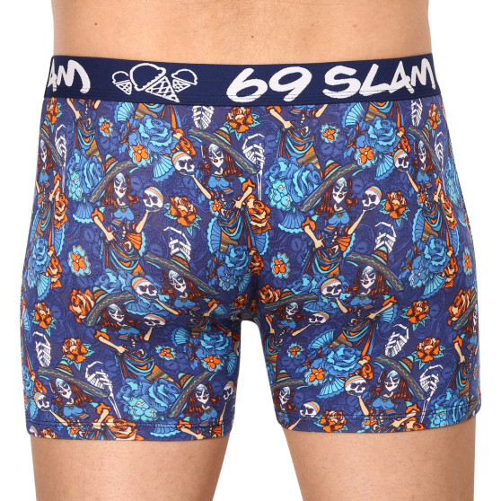 Boxer da uomo 69SLAM fit bambù dia de los muertos colton (MPBDDM-BB)