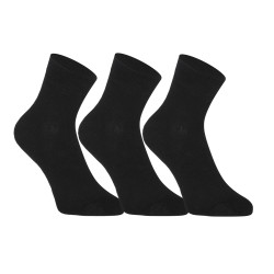 3PACK calzini Styx calzini alla caviglia in bambù nero (3HBK960)