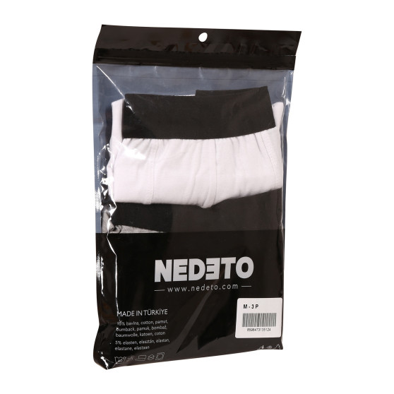 3PACK boxer uomo Nedeto multicolore (3NDTB1002)