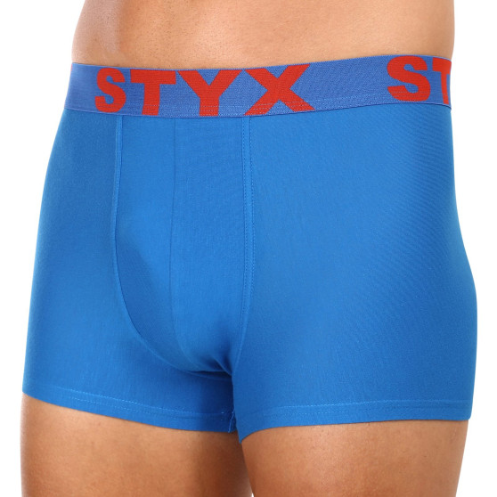 Boxer uomo Styx sport elastico blu (G1167)