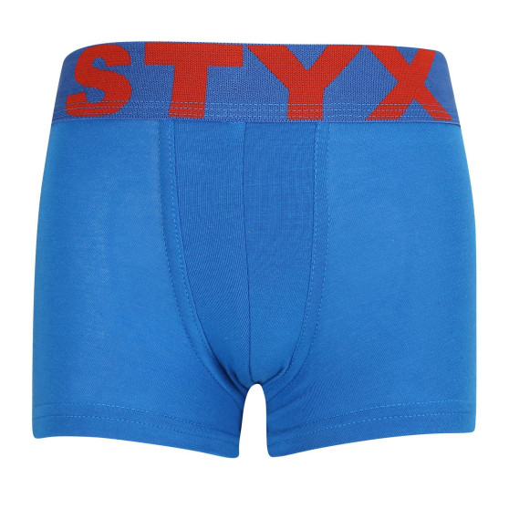 Boxer per bambini Styx elastico sportivo blu (GJ1167)