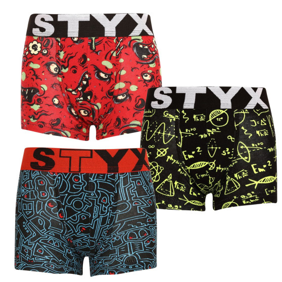 3PACK boxer bambino Styx art sport gomma multicolore (3GJ12612)