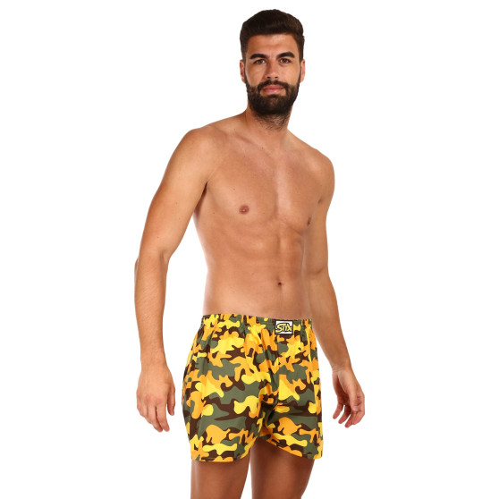 Boxer da uomo Styx art classic rubber oversize camouflage yellow (E1559)