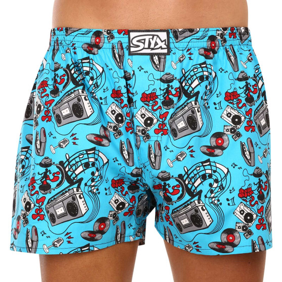 Boxer da uomo Styx art classic rubber oversize music (E1558)