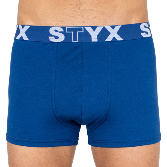 3PACK boxer uomo Styx sport gomma oversize blu (3R96879)