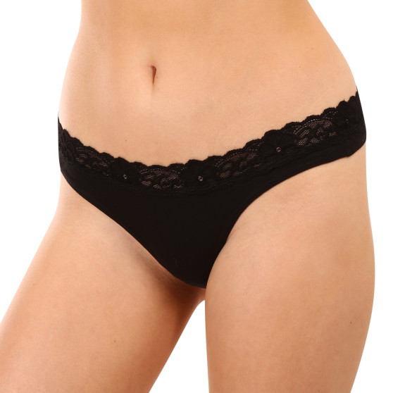 Perizoma da donna Styx con pizzo nero (ITK960)