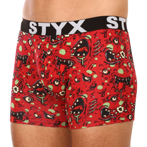 Boxer da uomo Styx lungo arte sport gomma zombie (U1451)