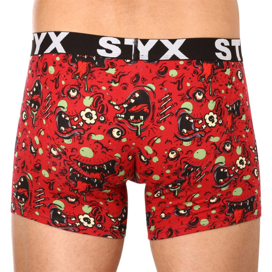 Boxer da uomo Styx lungo arte sport gomma zombie (U1451)