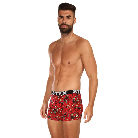 Boxer da uomo Styx lungo arte sport gomma zombie (U1451)