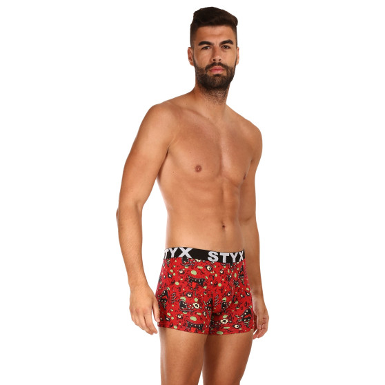 Boxer da uomo Styx lungo arte sport gomma zombie (U1451)