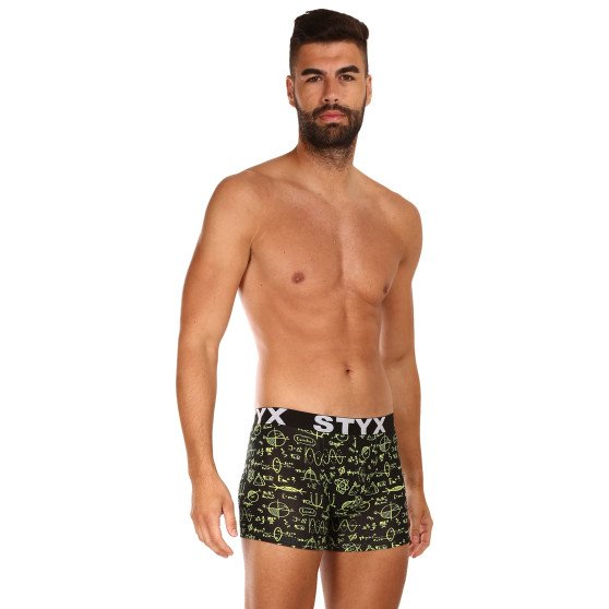 Boxer da uomo Styx lungo arte sport gomma fisica (U1652)