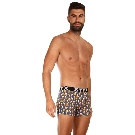 Uomo boxer Styx lungo arte sport gomma birra (U1357)