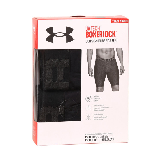 2PACK boxer da uomo Under Armour nero (1363622 001)