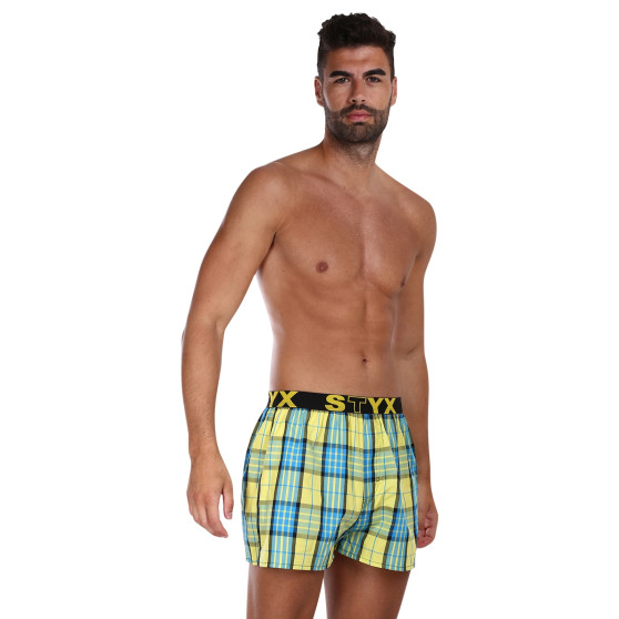 Boxer da uomo Styx sport elastico multicolore (B1002)