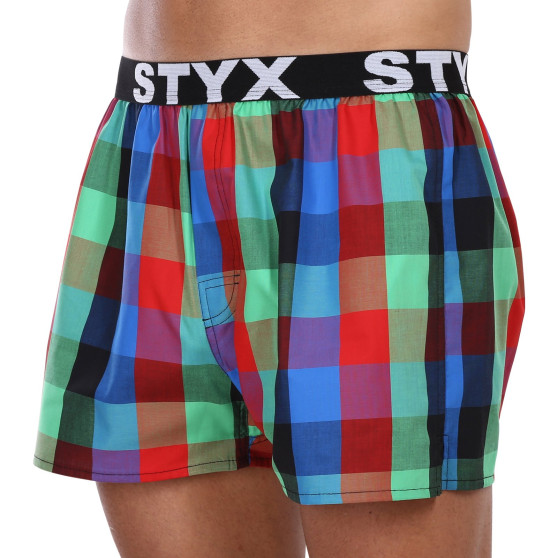 Boxer da uomo Styx sport elastico multicolore (B1007)